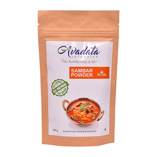 Avadata Organics Sambar Powder | Authentic, Aromatic & Flavorful 100g